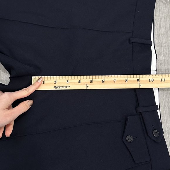 Celine Wool Tapered Ankle Trouser Dress Pants in Navy Blue US Women's Size 6 - Picture 13 of 16